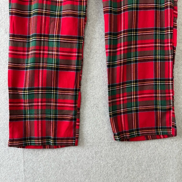 Old Navy Womens Flannel Pajama Set Size XXL Red Tartan Plaid Classic Holiday New - Picture 9 of 16